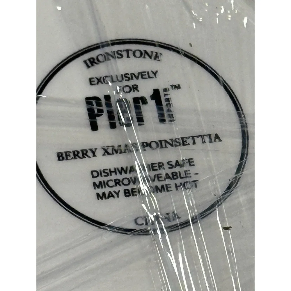 Pier 1 Berry Christmas Salad Plates 9